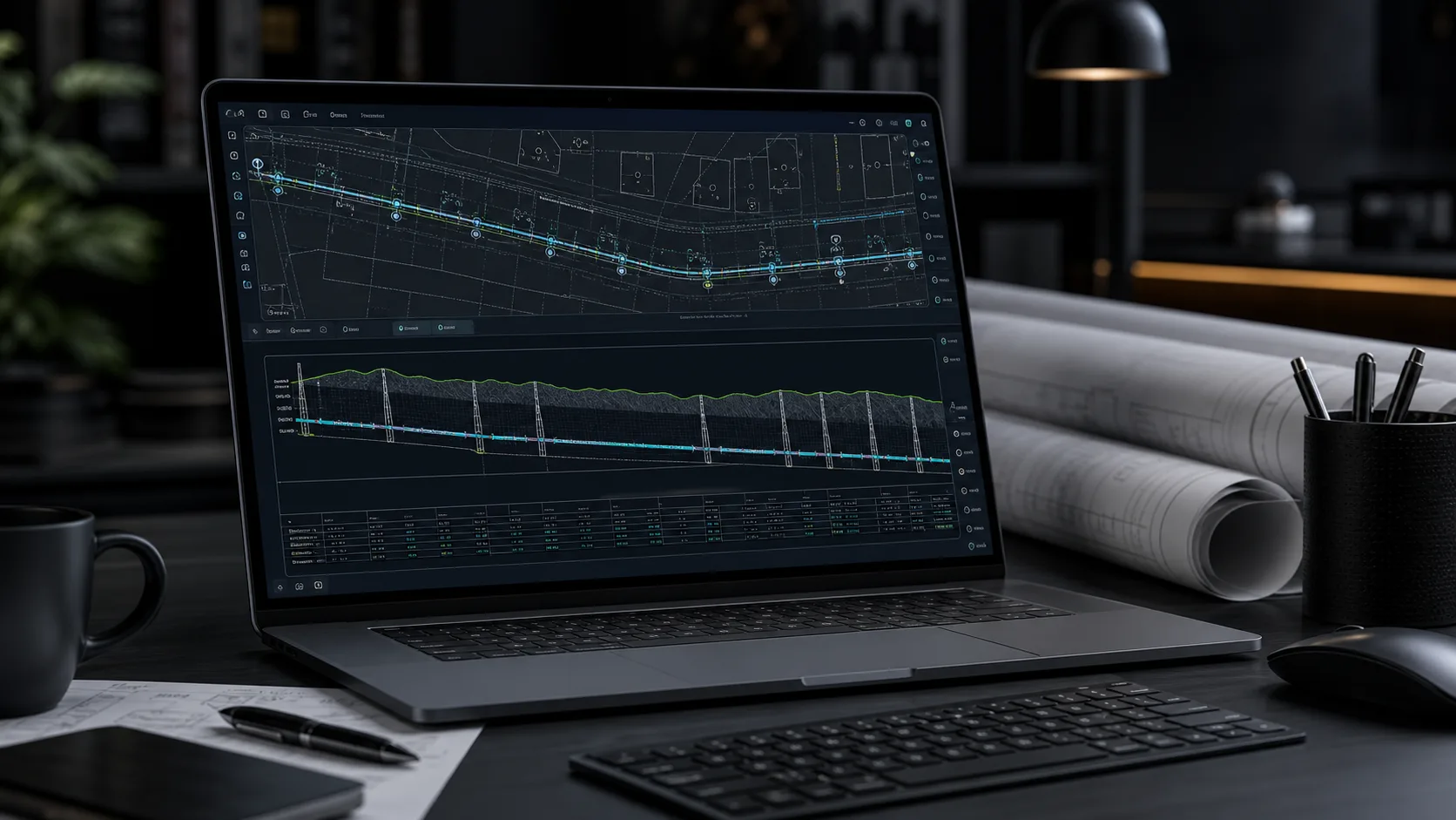 Längsschnitt-Software online — von Daten zu DXF